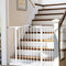 29-39.6" Baby Gate for Stairs, Auto Close Both Sides Dog Gate with One-Hand Opening, 30" Tall Safety Gates for Pets, Hallways, Bedrooms, Wall Pressure Mount No Drill, White